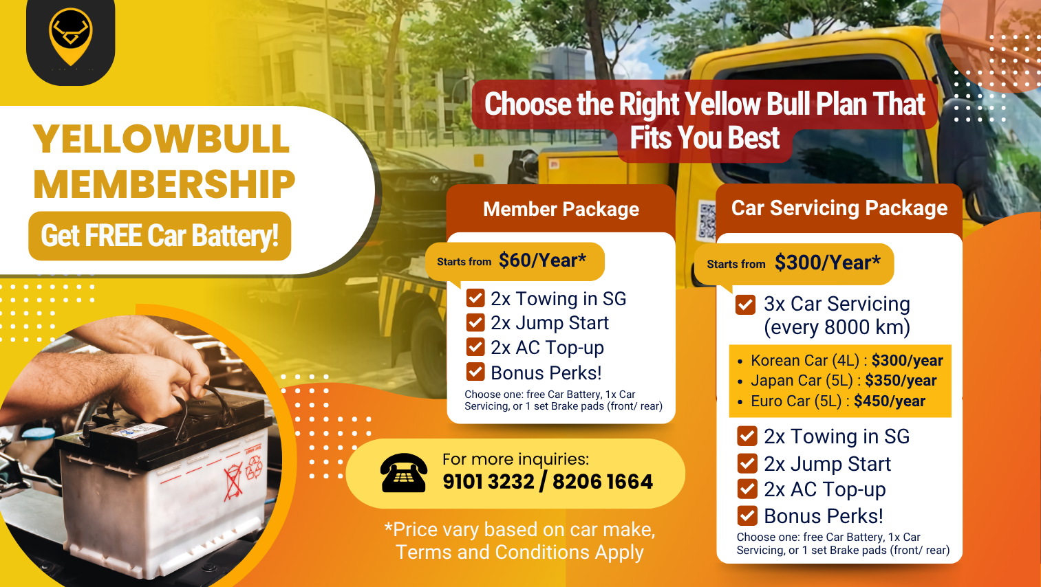 Yellow Bull Membership Package