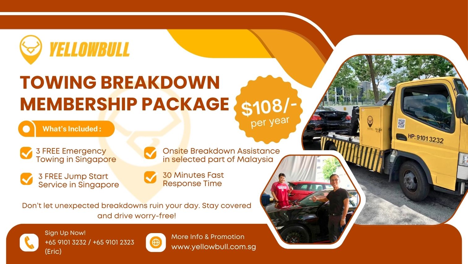 Yellow Bull Towing Breakdown Membership Package